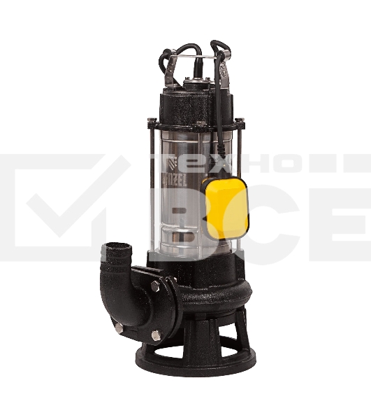 Фекальный насос Denzel FP1800-KS, 1800 Вт, напор 17 м, 26000 л/ч, нож-измельчитель 99806