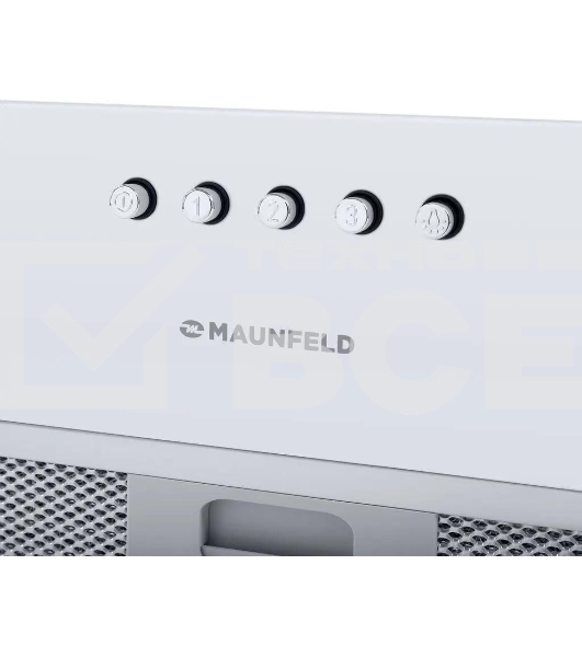 Вытяжка встраиваемая Maunfeld Crosby Power 50 белый, 50 см, 1050 куб. м/ч, 51.8 дБ