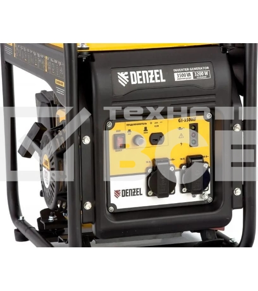 Электрогенератор бензиновый инверторный Denzel GT-3500iF, 3.5 кВт, 97 дБ, 27 кг