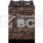 Плита комбинированная Gefest 6502-04 0054 коричневый, конфорок 4 газовых, духовка 55 л, 60 см x 85 см x 60 см, фото 1