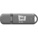 Флешка USB MORE CHOICE МФБ16 Grey (4620202558664), 16GB, USB 2.0, R/W 15/6, серый, фото 1