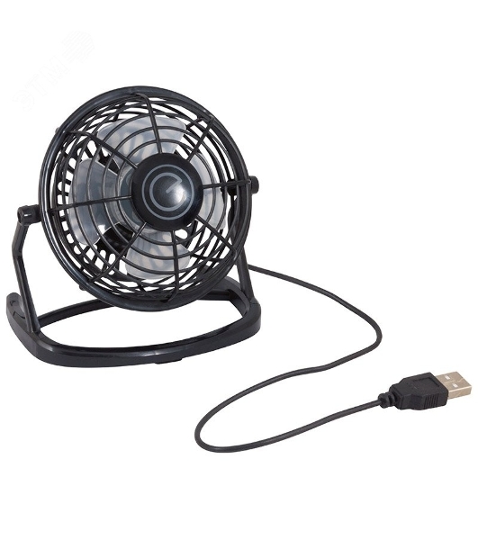 Вентилятор Energy EN-0604 USB чёрный, настольный, 2,5 Вт, 1 скорость, 13 см, питание от USB