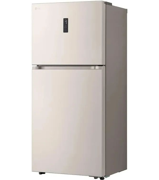 Холодильник LG GR-B922FEBM бежевый двухкамерный 428/184л морозилка сверху, No Frost