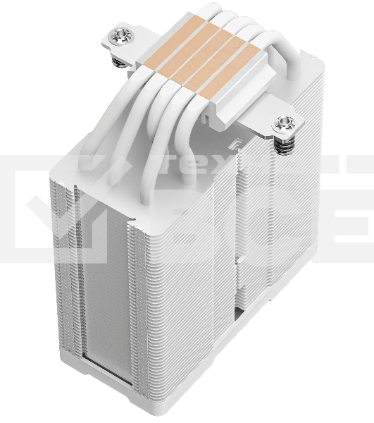 Кулер для процессора DEEPCOOL AG500 DIGITAL WH ARGB белый, 120 мм, алюминий/медь, 1950 об/мин, 29.4 дБ, 4 pin, 240 Вт, 158 мм