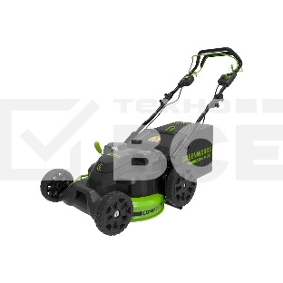 Газонокосилка аккумуляторная GreenWorks GC82LM61S, TwinForce, 82V, 61 см, самоходная, бесщеточная, без АКБ и ЗУ  (2515607)
