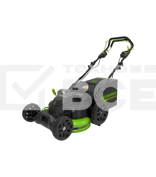 Газонокосилка аккумуляторная GreenWorks GC82LM61S, TwinForce, 82V, 61 см, самоходная, бесщеточная, без АКБ и ЗУ  (2515607)