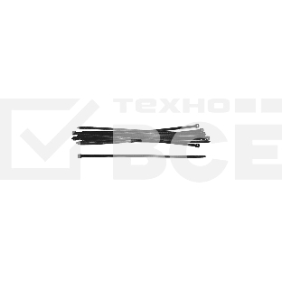 Хомуты нейлоновые, черные д/проводов 100 шт., 200x3,6 мм