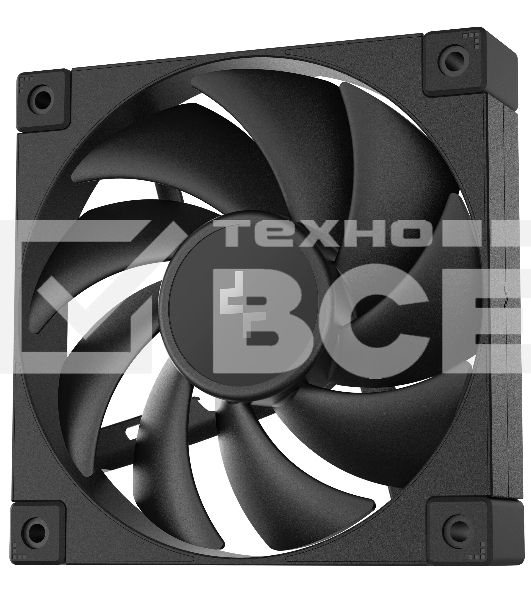 Вентилятор для корпуса DEEPCOOL FD12 черный, 120 мм, 2050 об/мин, 27.6 дБ, 4 pin