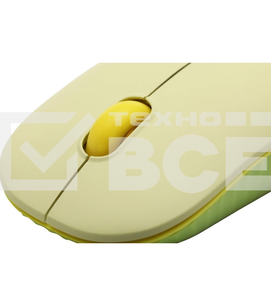 Клавиатура + мышь Acer OCC205 беспроводной USB, 1200 dpi, зеленый/желтый