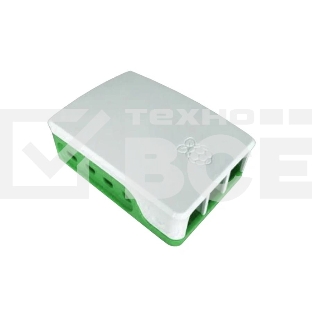 Корпус ACD RA601 White+Green ABS Case for Raspberry 4B