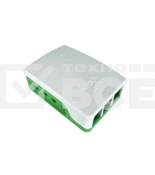 Корпус ACD RA601 White+Green ABS Case for Raspberry 4B