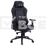 Кресло игровое Cactus CS-CHR-0112BL черный, сиденье черный, эко.кожа, с подголов. крестовина металл, пластик черный, фото18