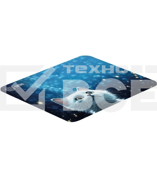 Коврик для мыши Cactus белый Cat 300x250x3мм (CS-MPC-D11M)