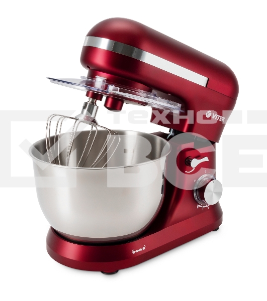 Миксер планетарный Vitek VT-PM0111 1500Вт вишневый