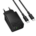 Сетевое зарядное устройство BOROFONE (6941991122798) BAS74Aaa 1USB+1Type-C 3.0A QC3.0 PD20W для Type-C Type-C черный, фото 1