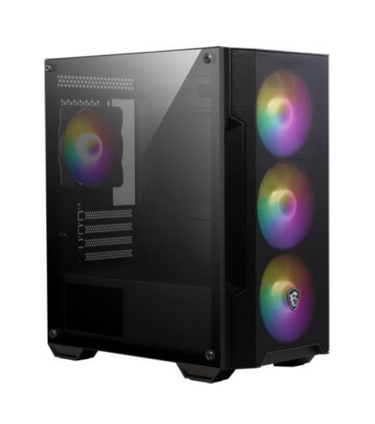 Корпус MSI MAG FORGE M100A, Micro-Tower, чёрный, 4 x 120 мм