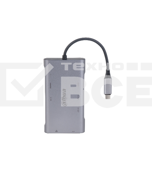 Док станция Dahua 9 in 1 USB 3.1 Type-C to USB 3.0 + HDMI + RJ45 + VGA + SD/TF +PD Docking Station