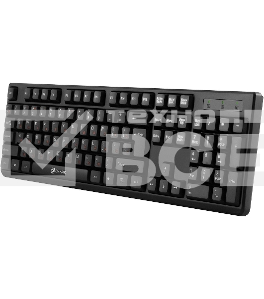 Клавиатура Oklick 100M HW3 проводная, USB Type-A, чёрный