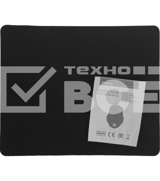 Мышь проводная Defender Arga GM-049 черный, 3600 dpi, USB, кнопки - 6