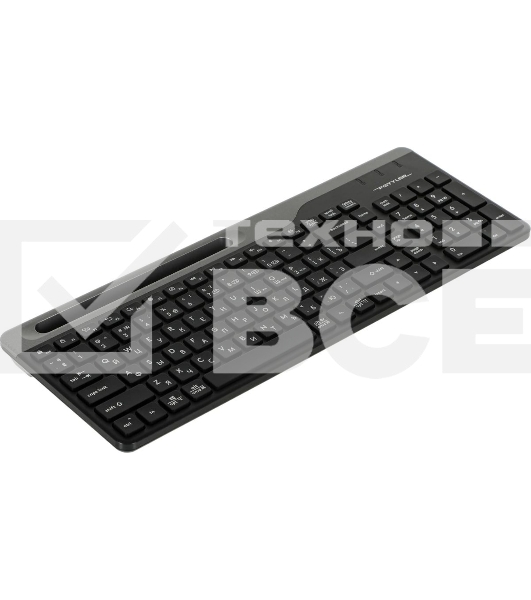 Клавиатура беспроводная A4Tech Fstyler FBK25, USB, Bluetooth/Радиоканал, черный/серый