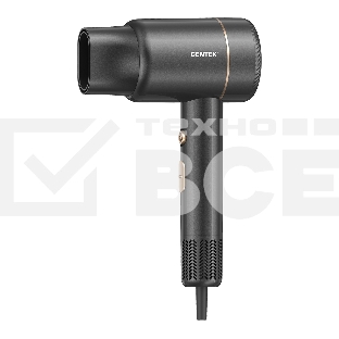Фен Centek CT-2254 черный, 2000 Вт, ионизация