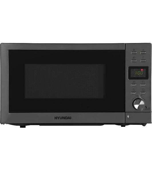 Микроволновая печь Hyundai HYM-D3043 серебристый, 20 л, 700 Вт, переключатели - кнопки, поворотный механизм