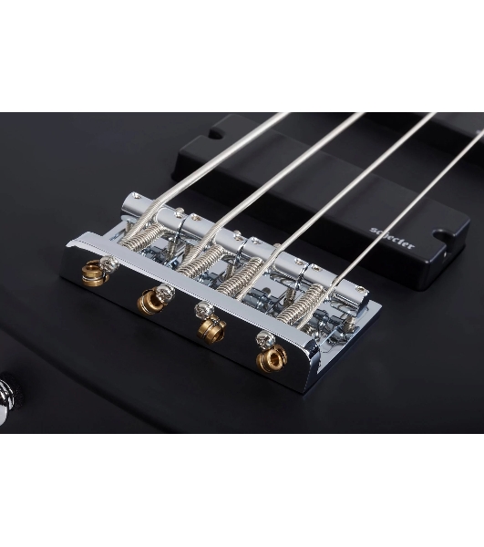 Бас-гитара SCHECTER C-4 DELUXE SBK - бас-гитара 4-струнная, цвет черный матовый