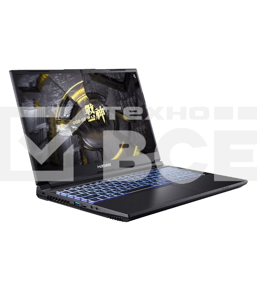 Ноутбук HASEE Z7D6 FHD i7-12650H 16Gb SSD 512Gb NVIDIA RTX 4050 для ноутбуков 6Gb 15,6 FHD IPS Cam 53.35Вт*ч No OS Черный Z7D6 FHD