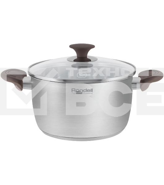 Кастрюля Rondell Coffee Bean RDS-1645, 5.7 л, 24 см, без крышки, стальной