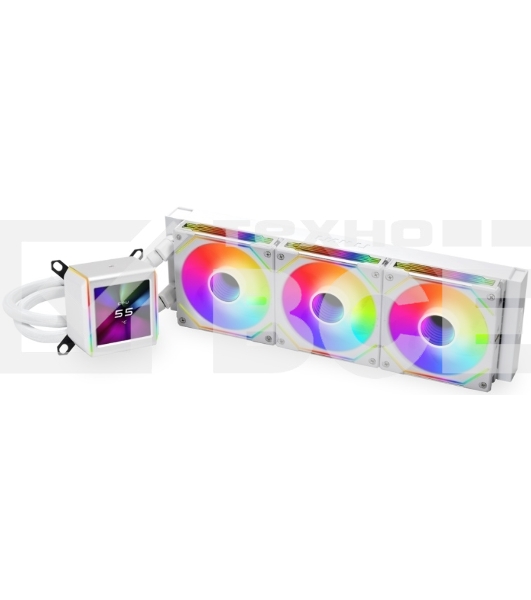 Система водяного охлаждения Lian-Li Galahad II LCD 360 SL-INF ARGB G89.GA2ALCD36INW.00 белый 120мм алюминий+медь 1200rpm 29db 4-pin