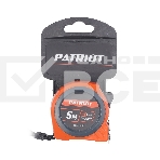 Рулетка PATRIOT MTP-5-25, магнит, 2сторон.зацеп, антиблик.нейлон.покрытие, крупн.шрифт, двусторон.белая лента, 5м*25 мм, фото2
