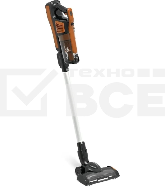 Пылесос вертикальный Blackton Bt VCA1401B оранжевый, питание от аккумулятора, 120 Вт, уборка сухая, пылесборник 0.6 л, работа от АКБ max 40 мин