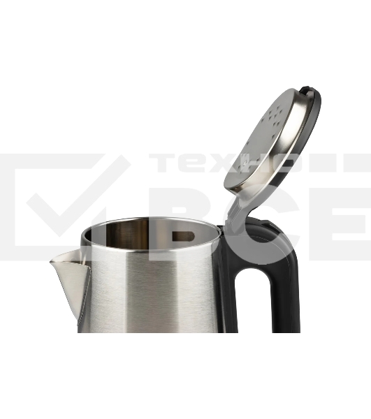 Чайник электрический Homestar HS-1041 1.8 л, 1500 Вт, нержавейка, стальной/черный