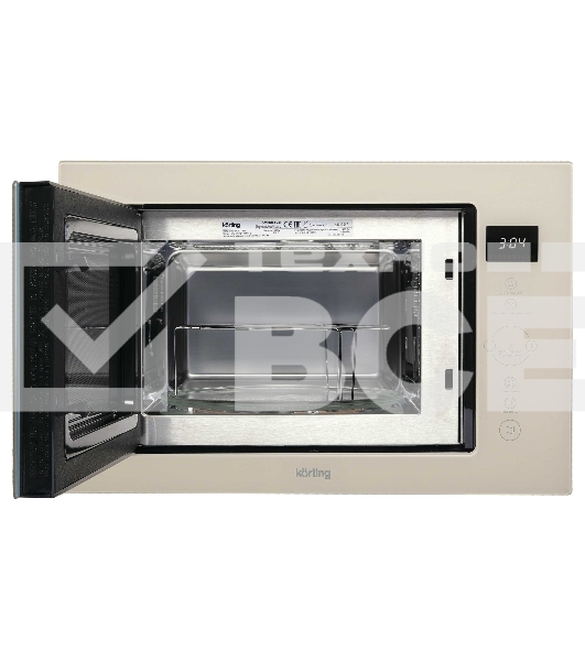 Микроволновая печь встраиваемая Korting KMI 825 TGB бежевый, 25 л, 900 Вт, переключатели - сенсор