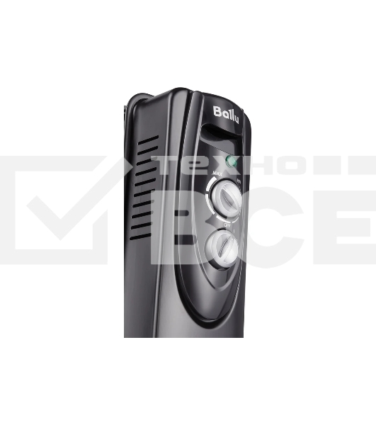 Масляный обогреватель Ballu Classic Black BOH/CL-05BRN 1000 (5 секций) черный, 1000 Вт, 15 м2, термостат