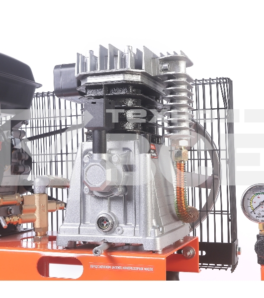 Компрессор Patriot бензиновый KGA 450 L100 - 450 л/мин, 10 бар, 100 л, 7 лс, быстросъем и «елочка» с вентилем
