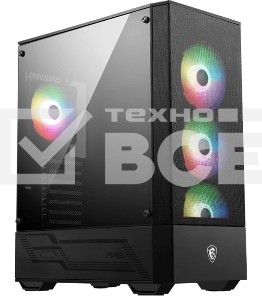 Компьютерный корпус MSI MAG FORGE 112R 2xUSB 3.0, 4x120мм ARGb Fan, ARGb Control Board, Tempered Glass Window, Brown Box (949679)