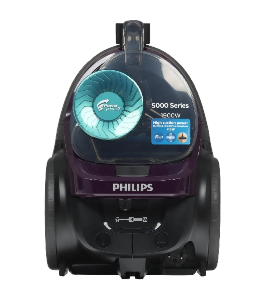Пылесос Philips FC9571/01 черный/фиолетовый, 410/1900 Вт, уборка сухая, пылесборник контейнер 1.5 л