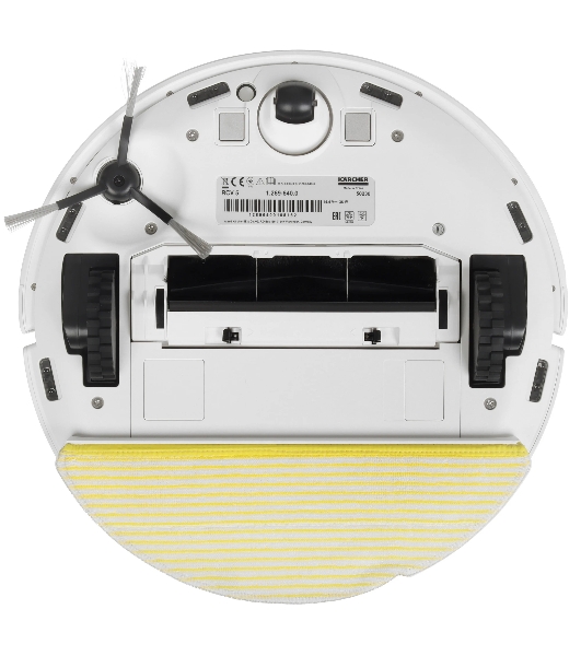 Робот-пылесос Karcher RCV 5 белый 5200 мAч Li-Ion, уборка сухая/влажная, пылесборник контейнер 0.33 л
