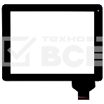 Сенсорное стекло (тачскрин) для DNS AirTab M975w, черное, фото 1