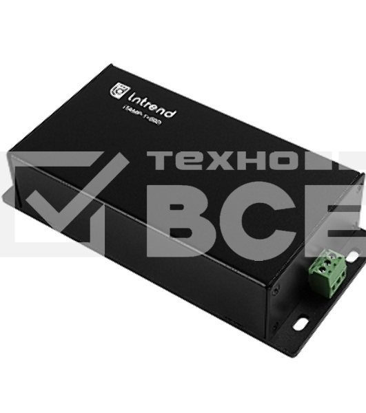 Усилитель INTREND ITAMP-1x60D одноканальный, вход DANTE, выход аналоговый 30W8Ом / 60W4Ом разъем Phoenix, Питание POE/POE+