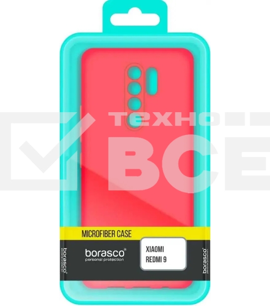 Чехол (клип-кейс) BoraSCO для Xiaomi Redmi 9 красный