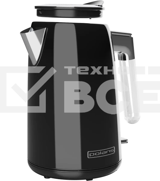 Чайник электрический Polaris PWK 1746CA Water Way Pro 1.7л. 2200Вт черный (корпус: нержавеющая сталь)