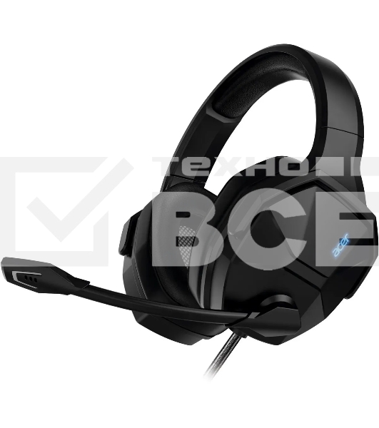 Наушники с микрофоном Acer OHW312 черный 2м мониторные USB оголовье (ZL.HDSEE.007)