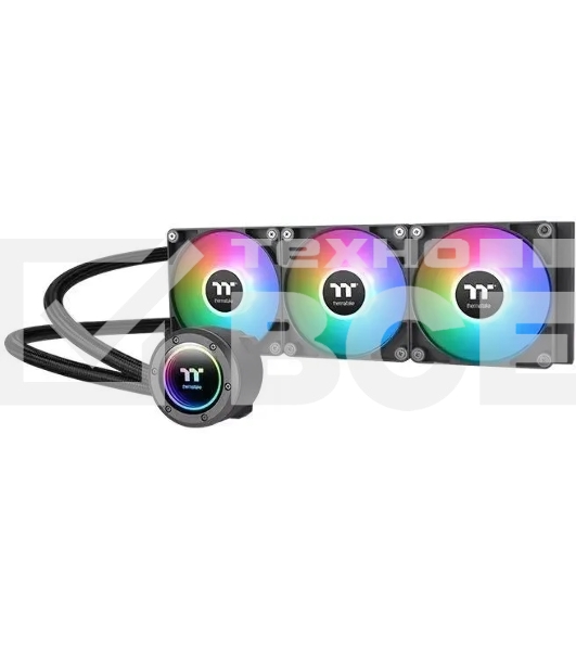 Система водяного охлаждения Thermaltake TH420 V2 ARGB Soc-AM5/AM4/1151/1200/1700 черный 4-pin 34.7dB Al+Cu Ret (CL-W376-PL14SW-A)