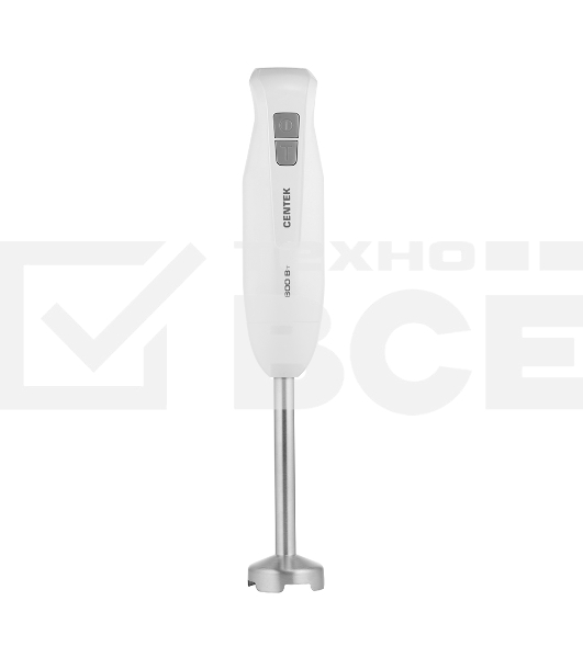 Блендер Centek CT-1344 (белый)  600Вт, турбо режим, специальная заточка лезвий, стакан 600мл