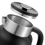 Чайник электрический Kitfort КТ-6196-1 1.5л. 2200Вт черный/серебристый (корпус: нержавеющая сталь), фото3