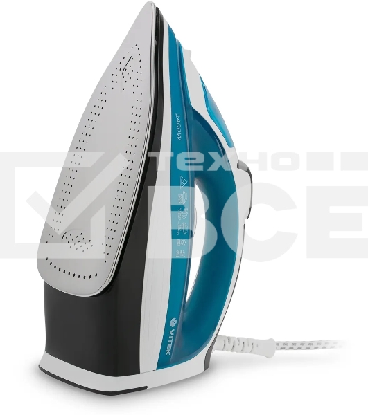 Утюг Vitek VT-1263 В Мощность 2400Вт. Материал подошвы нержавеющая сталь. Паровой удар 135 г/мин. Регулировка подачи пара. Постоянная подача пара. Функция разбрызгивания. Автоматическое отключение. Вертикальное отпаривание. Защита от накипи. Противокапель