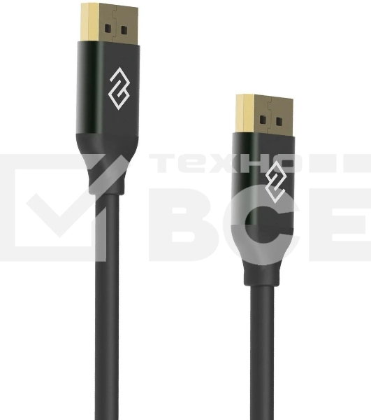 Кабель аудио-видео Digma V1.4 DisplayPort (m)/DisplayPort (m) 1.5м. черный (D-DP-V1.4-1.5M)