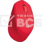 Мышь беспроводная Logitech M280 красный, 1000 dpi, радиоканал, USB, кнопки - 3, фото5
